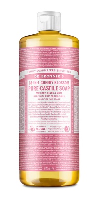 Dr Bronners Cherry Blossom Pure Castile Liquid Soap 945ml